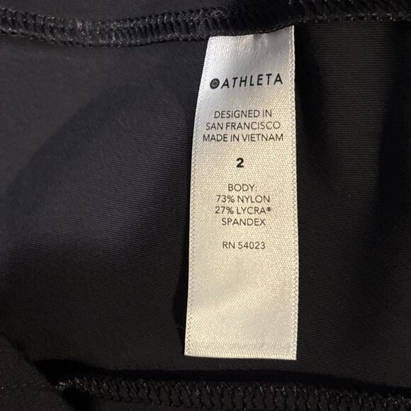 ATHLETA Stellar Straight Crop Pants Stretch Women's Size 2 Black Casual Career - Picture 12 of 13